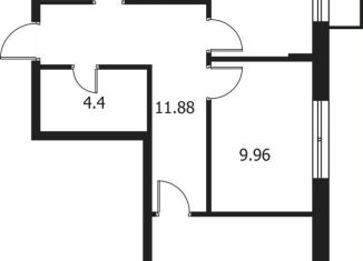 Продажа 2-комнатной квартиры, 59.5 м2, деревня Сухарево, ЖК Катуар, улица Карпенко, 7