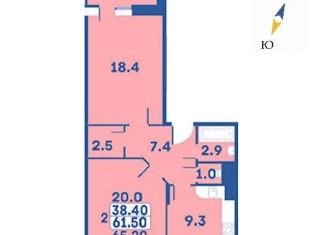 Продам 2-комнатную квартиру, 65.2 м2, поселение Первомайское, жилой комплекс Эдельвейс, к4Б
