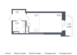 Квартира на продажу студия, 22.6 м2, Санкт-Петербург, жилой комплекс Живи в Рыбацком, 4