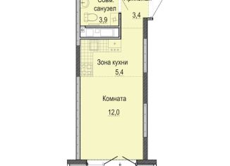 Продаю квартиру студию, 25 м2, Ижевск