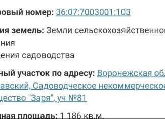 Земельный участок на продажу, 12 сот., СНТ Заря, СНТ Заря, 81