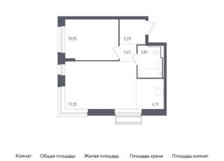 Продаю однокомнатную квартиру, 40.9 м2, Московская область