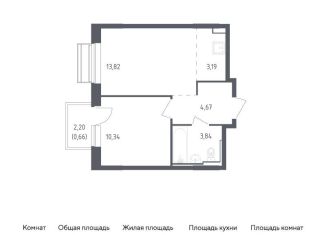 Продажа 1-комнатной квартиры, 36.5 м2, Московская область