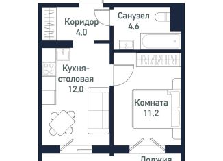 Продается 1-ком. квартира, 31.6 м2, Челябинская область