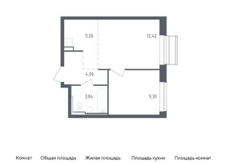 Продается 1-комнатная квартира, 34.9 м2, Московская область