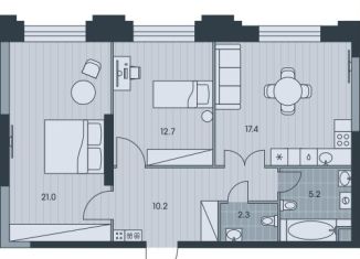 Продаю 3-ком. квартиру, 68.8 м2, Москва, ЖК Эвер