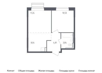 1-ком. квартира на продажу, 38.5 м2, Московская область
