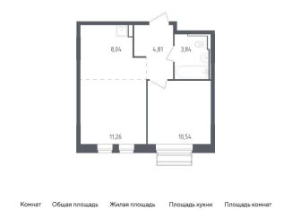 Продажа однокомнатной квартиры, 38.5 м2, село Лайково