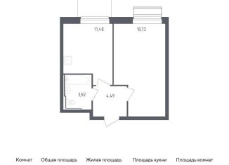 Продается однокомнатная квартира, 38.5 м2, село Лайково