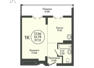 Продаю 1-комнатную квартиру, 37.1 м2, село Верх-Тула