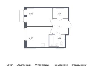 Продаю однокомнатную квартиру, 32.9 м2, Московская область