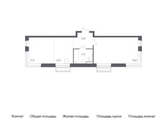 Продажа 1-комнатной квартиры, 48.3 м2, село Лайково