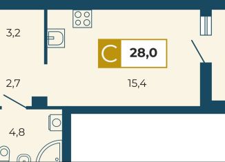 Квартира на продажу студия, 29.9 м2, Екатеринбург, метро Площадь 1905 года