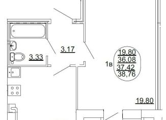 Продается однокомнатная квартира, 37.4 м2, Йошкар-Ола, улица Чкалова, Октябрьский микрорайон