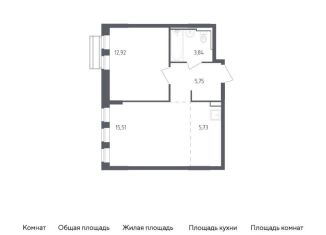 Продается 1-ком. квартира, 43.8 м2, село Лайково