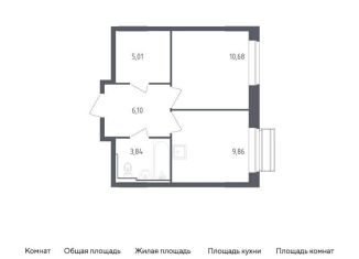 Продажа 1-комнатной квартиры, 35.5 м2, село Лайково