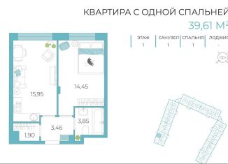 Продаю однокомнатную квартиру, 39.6 м2, Тула, Самоварная улица, 10, ЖК Наши Баташи