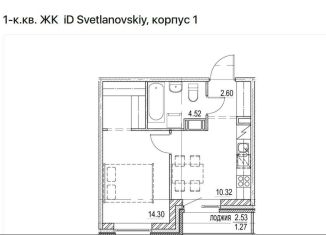Продаю однокомнатную квартиру, 33 м2, Санкт-Петербург, метро Удельная