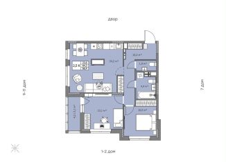Продам двухкомнатную квартиру, 66.4 м2, Набережные Челны