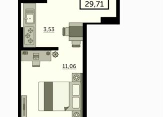 2-ком. квартира на продажу, 29.4 м2, Ростов-на-Дону, ЖК Сердце Ростова 2