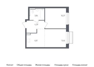 Продается двухкомнатная квартира, 34.8 м2, село Лайково