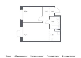Однокомнатная квартира на продажу, 40.6 м2, поселение Рязановское, жилой комплекс Алхимово, 15