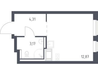 Продается квартира студия, 20.4 м2, Виллозское городское поселение