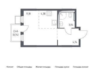 Продается квартира студия, 24.1 м2, село Остафьево, жилой комплекс Остафьево, к14
