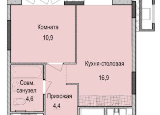 Продается 1-ком. квартира, 36.6 м2, Татарстан