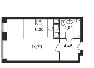 Квартира на продажу студия, 29.3 м2, Красноармейск