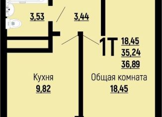 Продается 1-ком. квартира, 36.9 м2, Краснодар, Заполярная улица, 39лит10, Заполярная улица