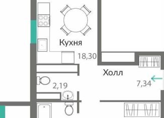 Продам 2-комнатную квартиру, 68.6 м2, Крым