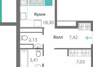 Продам 2-ком. квартиру, 66.8 м2, Симферополь, Киевский район