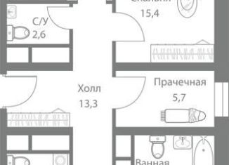 Продается 4-комнатная квартира, 114 м2, Москва, станция Немчиновка