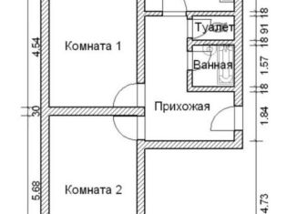 Продам двухкомнатную квартиру, 57 м2, Москва, Рублёвское шоссе, 34к1, район Крылатское