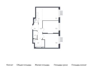 Продаю двухкомнатную квартиру, 52.9 м2, Московская область, площадь Мира
