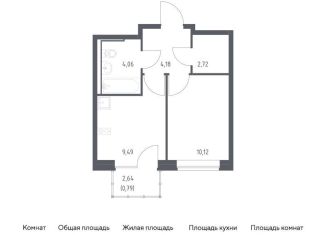 Продам однокомнатную квартиру, 31.4 м2, Санкт-Петербург, метро Рыбацкое