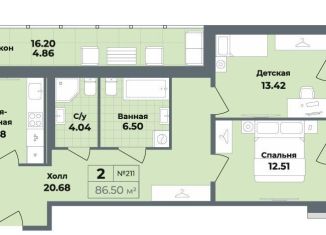 Продажа двухкомнатной квартиры, 83.1 м2, Санкт-Петербург, Центральный район