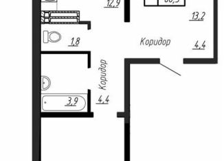 Продажа 2-комнатной квартиры, 60.3 м2, Ленинградская область