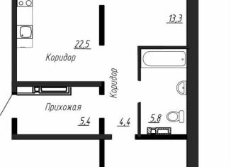 Двухкомнатная квартира на продажу, 71 м2, Ленинградская область