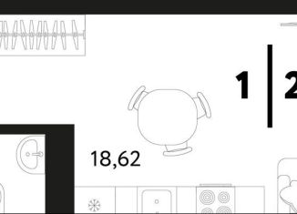 Продам 1-ком. квартиру, 28.3 м2, Тюменская область