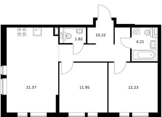 Продам 2-комнатную квартиру, 60.4 м2, Москва, Берёзовая аллея, 17к2, ЖК Грин Парк