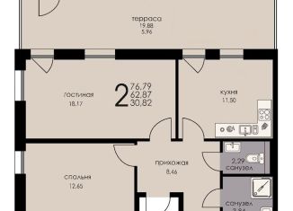 Продам 2-комнатную квартиру, 62.9 м2, Ленинградская область