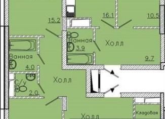 Продаю 2-ком. квартиру, 90.2 м2, Воронеж, улица Фёдора Тютчева, 93/4, ЖК Микрорайон Боровое