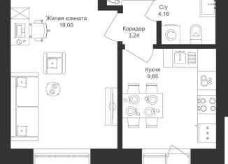 Продажа 1-комнатной квартиры, 38.3 м2, Столбищенское сельское поселение