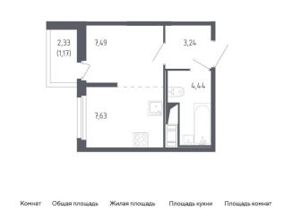 Продам квартиру студию, 24 м2, Санкт-Петербург, Красносельский район