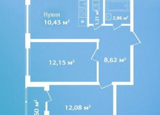 Продам 2-комнатную квартиру, 49.1 м2, Ленинградская область