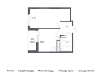 Продажа 1-ком. квартиры, 34.6 м2, Санкт-Петербург
