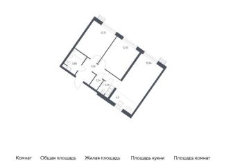 Продам 2-комнатную квартиру, 58.2 м2, Москва, жилой комплекс Квартал Румянцево, к2