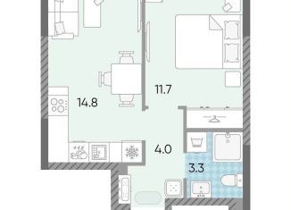 Продается однокомнатная квартира, 33.8 м2, Москва, метро Новопеределкино, жилой комплекс Лучи, к15